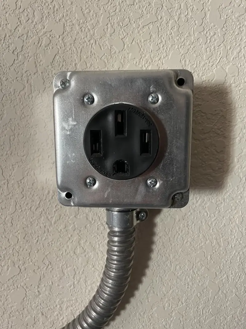 NEMA 14-50 outlet installed for Electrical Panel Upgrade in Coral Terrace
