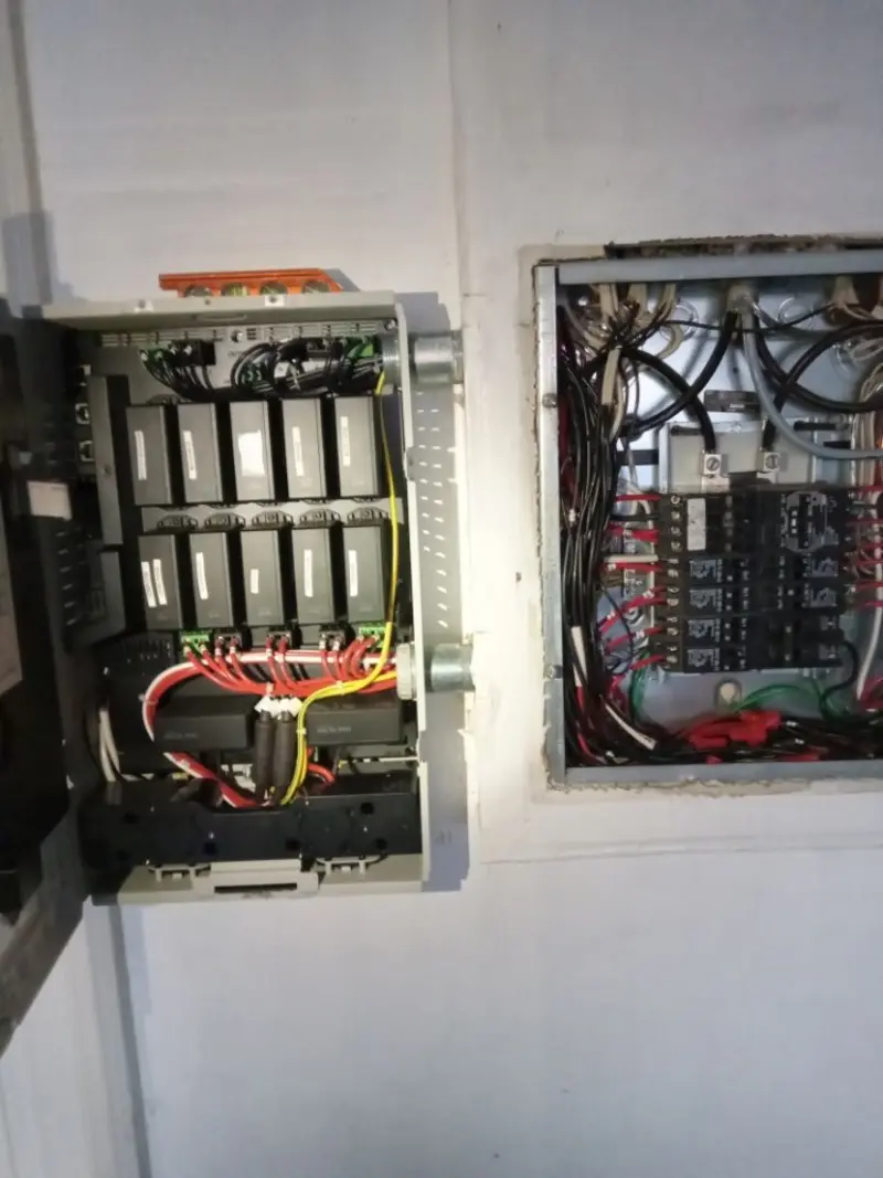 Electrical panel upgrade completed for Security Camera Wiring in Coral Terrace